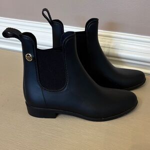 Black Michael Kors Ankle Rain Boots